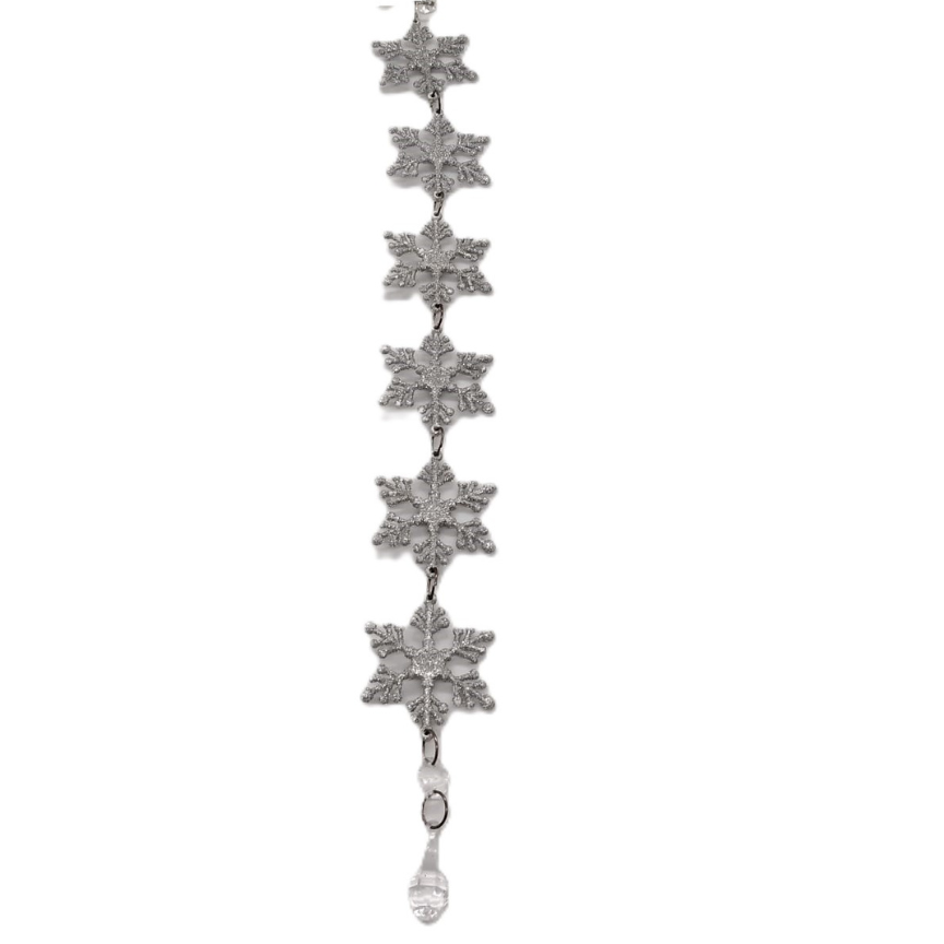 Adorno Navideño Estrella Polar Plata