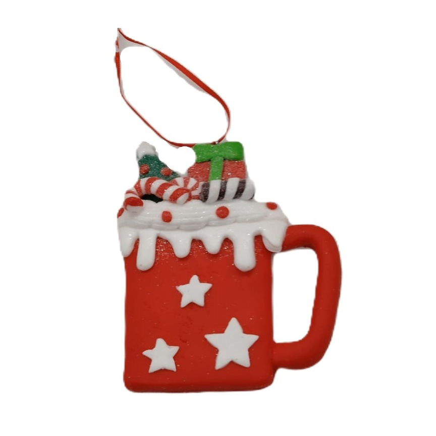 Adorno Navideño Tasa Chocolate