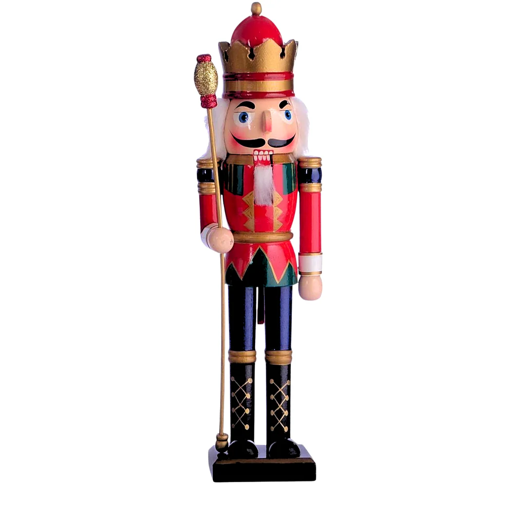 Cascanueces Rey Con Corona Y Centro *38Cm