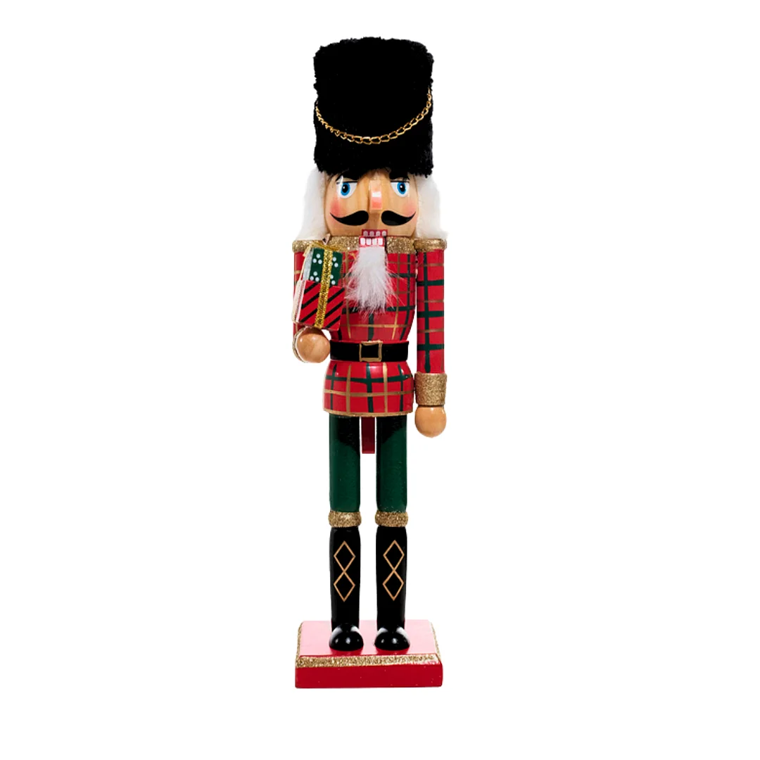 Cascanueces Soldado Rojo Escoces 25Cm