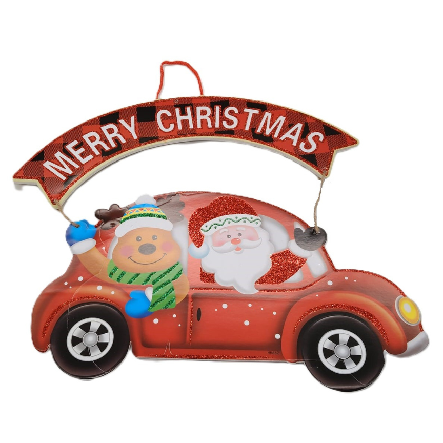 Colgante Navideño Merry Christmas Santa /Oso