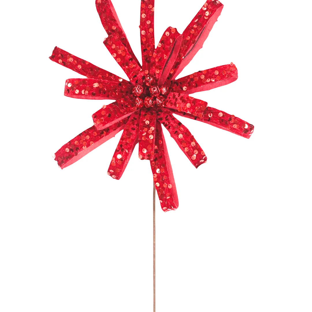 Flor Decorativa Roja - Image 2