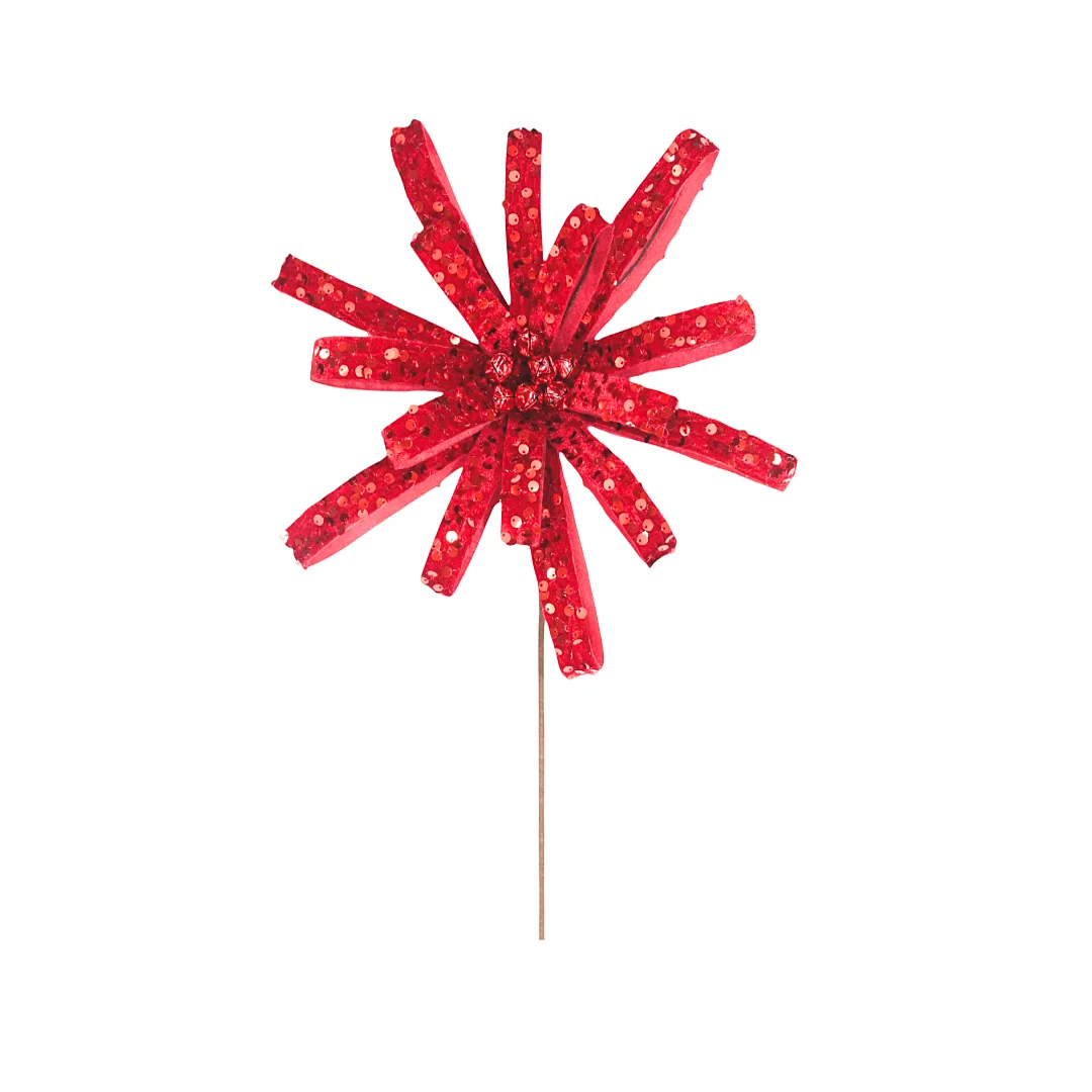 Flor Decorativa Roja