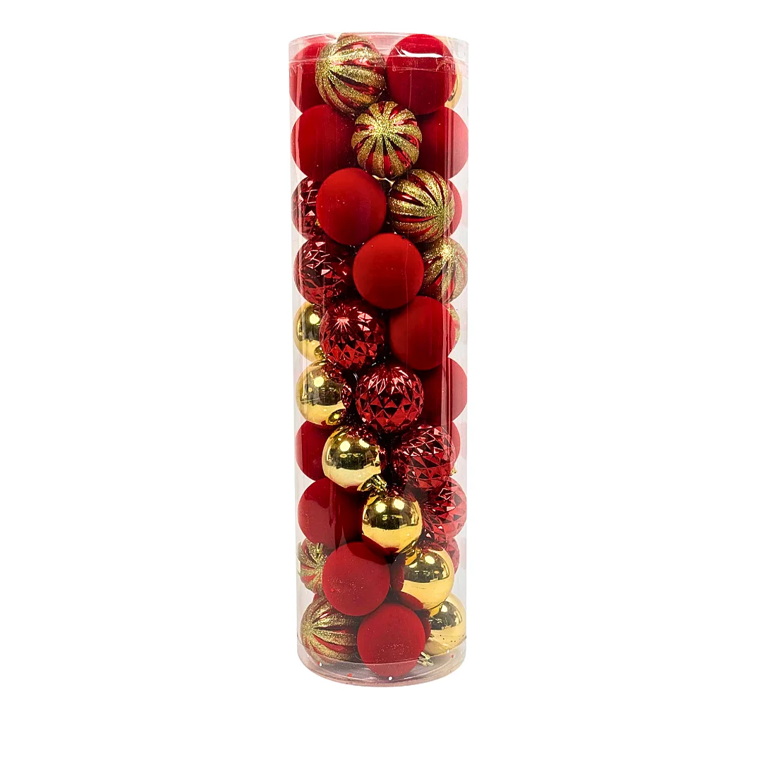Juego de Bolas Rojo-Dorado *50Piezas