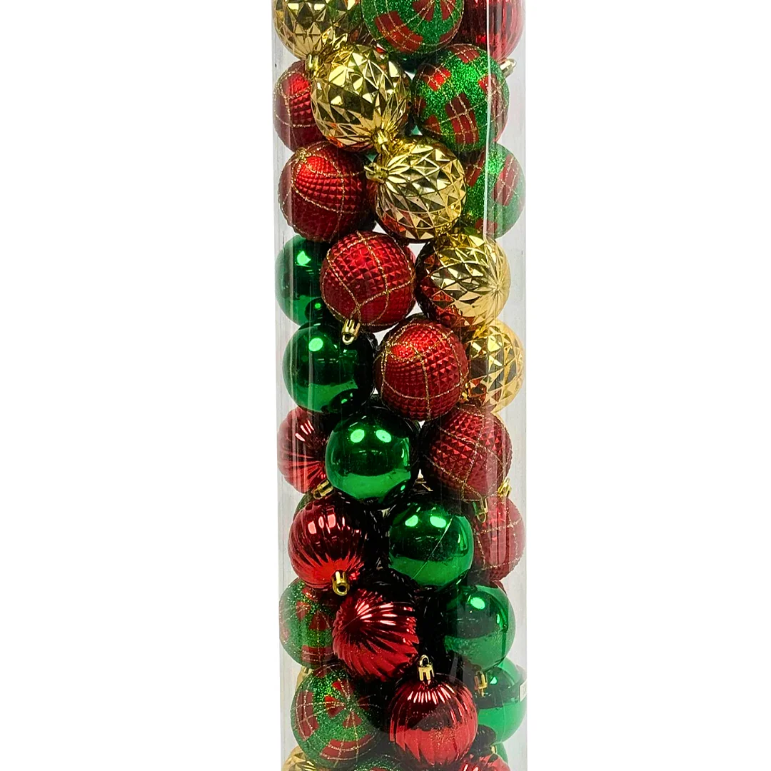 Juego de Bolas Rojo-Dorado -Verde *50Piezas - Image 2