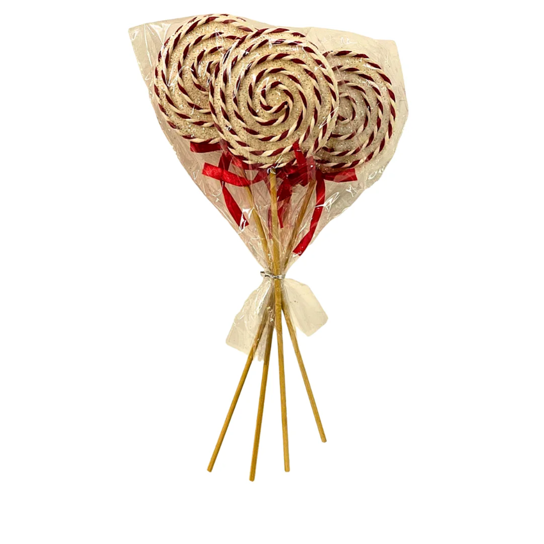 Juego de Caramelos Blanco -Rojo *4 Piezas