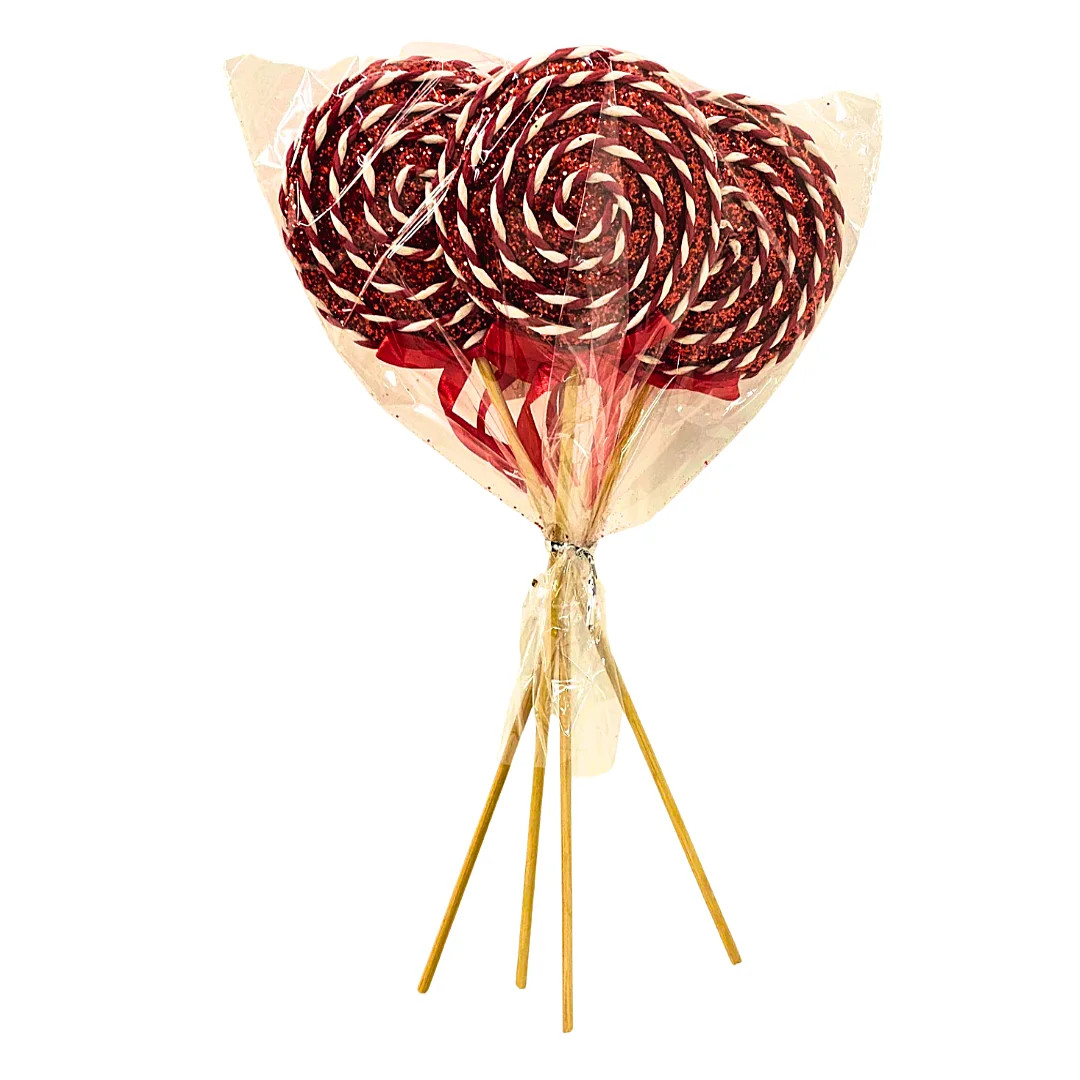 Juego de Caramelos Rojo Y Blanco *4 Piezas