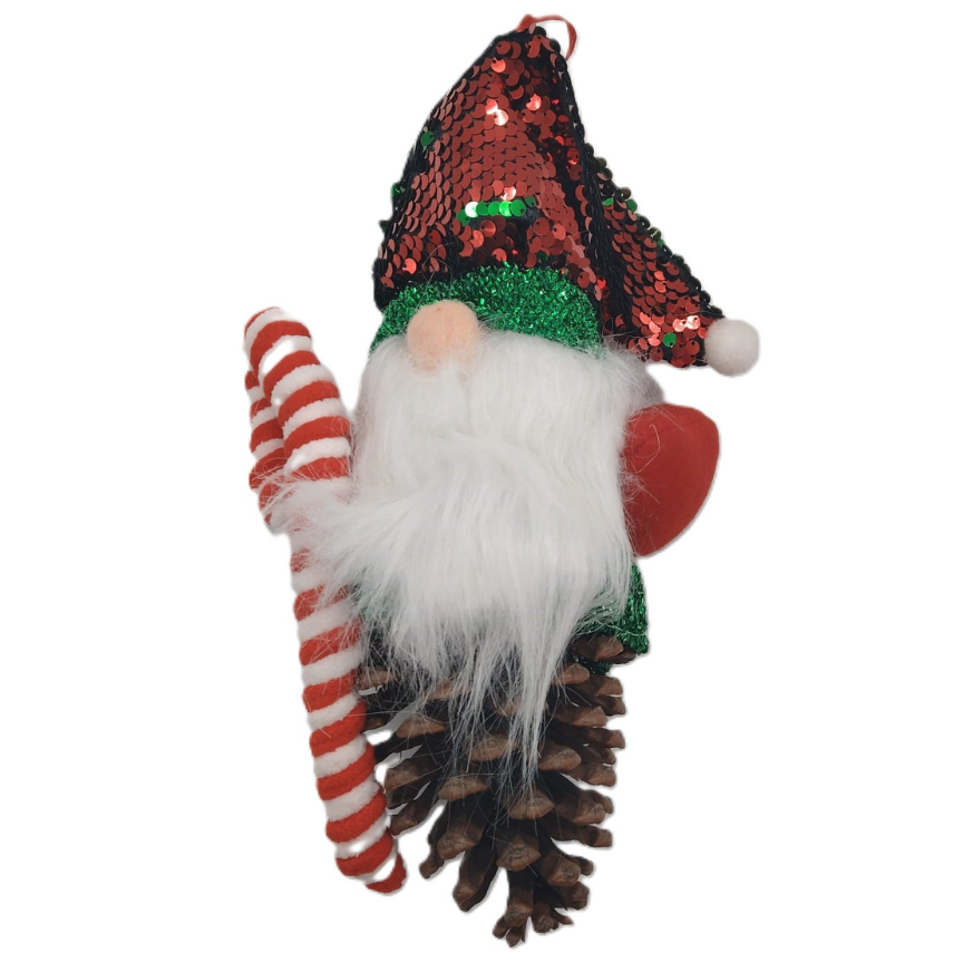 Muñeco Colgante Navideño Santa Piña