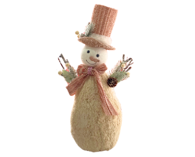 Muñeco Decorativo Mono de Nieve 41 Cms