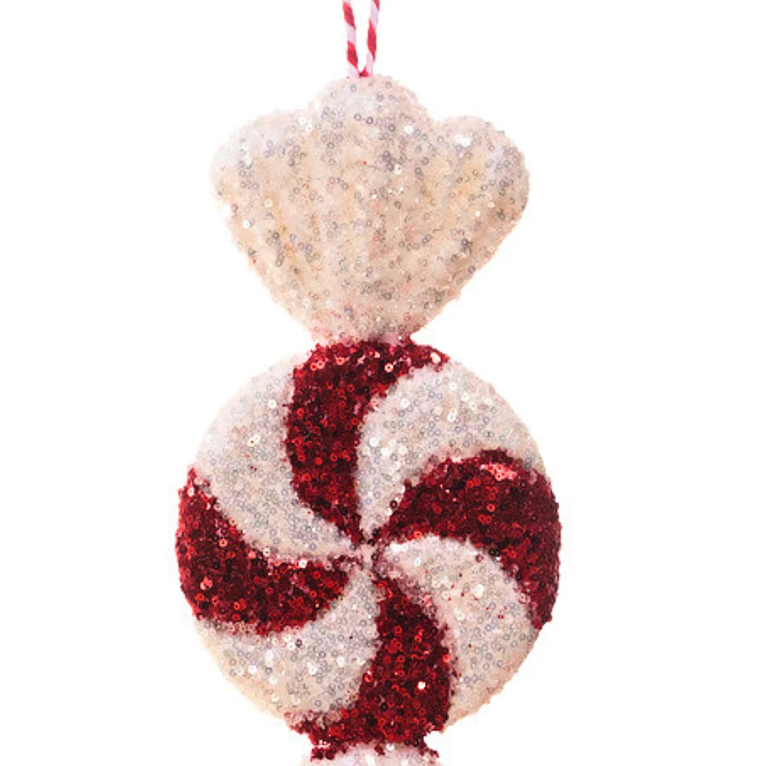 Ornamento Caramelo Rojo-Blanco - Image 2