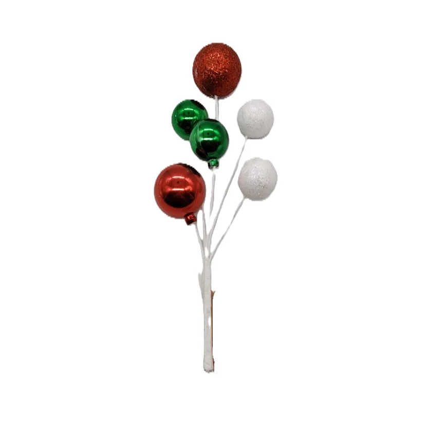 Pick Navideño Boltas Rojo- Verde -Blanco
