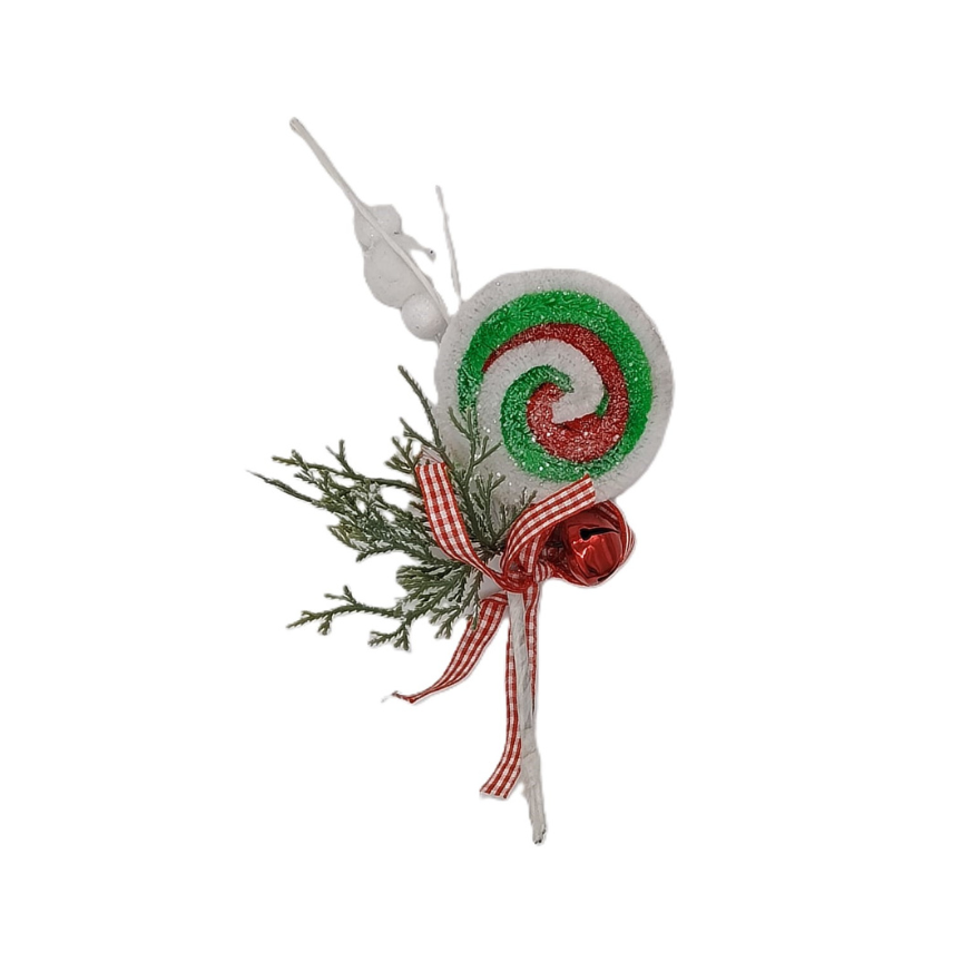 Pick Navideño Caramelo Rojo -Verde