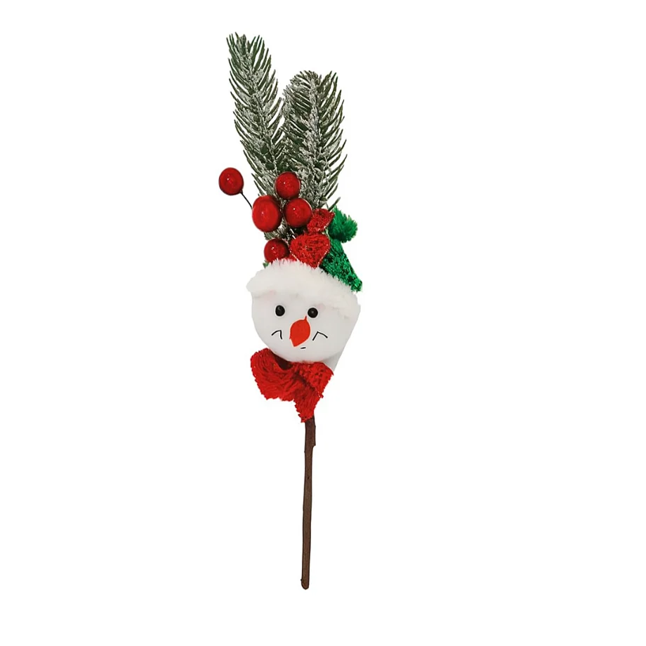 Pick Navideño Muñeco de Nieve
