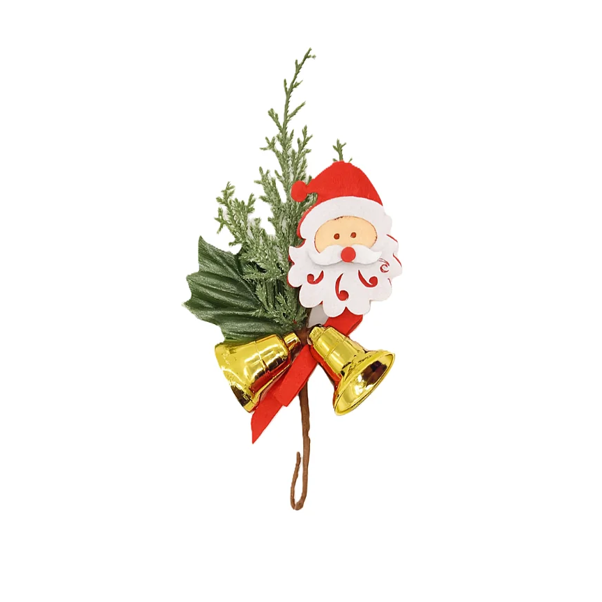 Pick Navideño Santa -Campanas Doradas