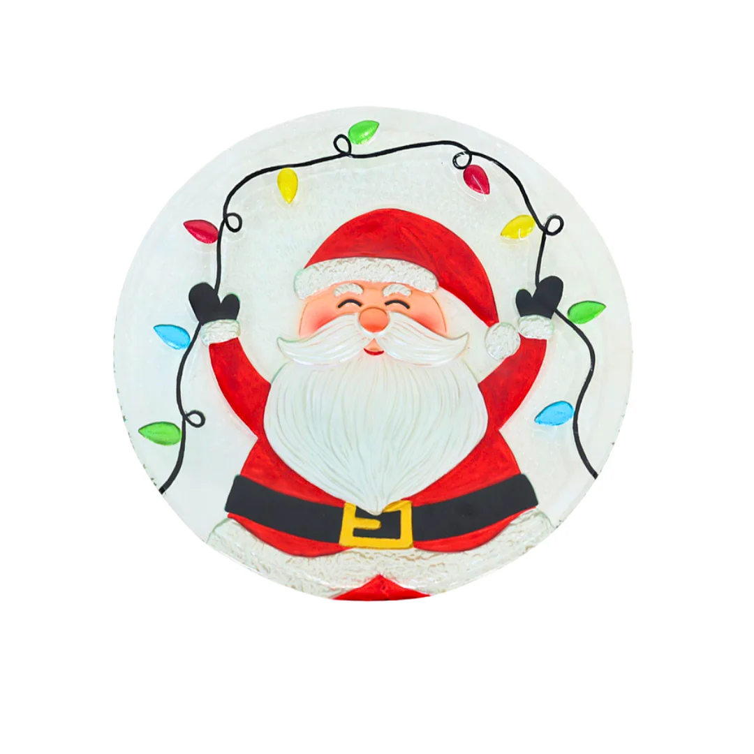 Plato Santa Con Luces *8 Unidades
