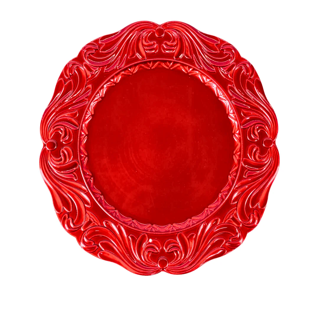 Porta Plato Rojo