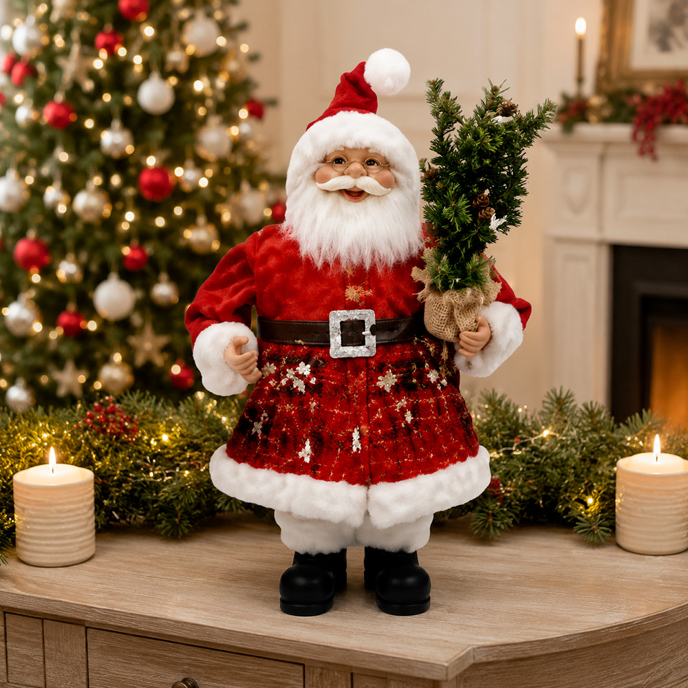 SANTA CON ARBOLITO 45CM ROJO - Image 2